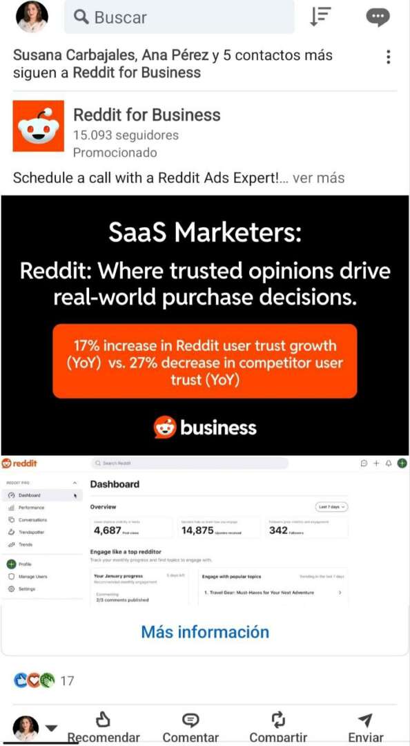 anuncios reddit linkedin El rastreo y la indexación no son lo mismo: Caso Reddit